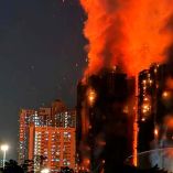 incendio en Hong Kong