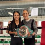 Claudia Sheinbaum junto a Diana "Bonita" Fernández (Instagram)