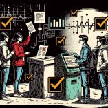 Ilustración sobre el voto por internet implementado por el INE.