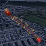 A través del sitio oficial en español noradsanta.org, es posible ver el recorrido de Santa Claus en un mapa interactivo que muestra su ruta completa alrededor del planeta.