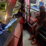 El individuo permanecía a aproximadamente 10 metros de altura sobre la estructura del corredor de transporte, lo que generó la movilización de los servicios de emergencia.