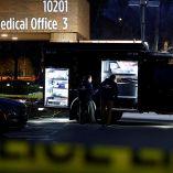 FBI agents work next to an evidence truck outside Adventist Hospital after U.S. federal agents shot two people in Portland, Oregon, U.S., January 8, 2026.  REUTERS/John Rudoff