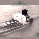 Imagen de la captura del buque petrolero Olina.