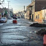 Mega fuga de agua en la GAM.