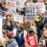 Manifestantes en EU piden justicia por Renee Good.