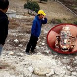 Hallazgo de piezas arqueológicas en Oaxaca.