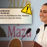 Claudia Sheinbaum pidió actualizar la frase de la alerta sísmica que aparece en celulares.