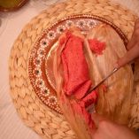 Receta de tamales rosas