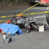 Motociclista muerto en el Ajusco.