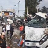 El choque se registró en la entrada al municipio de Almoloya