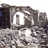 Edificio colapsado por el sismo en Oaxaca en 1931.