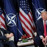 El presidente de Estados Unidos, Donald Trump, mantiene una reunión bilateral con el secretario general de la OTAN, Mark Rutte, en el Foro Económico Mundial (FEM) en Davos, Suiza, el 21 de enero de 2026.