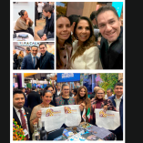 Representantes de gobiernos estatales, municipales y del sector privado mexicano posan y dialogan en el Pabellón de México durante la FITUR 2026 en Madrid, en un encuentro enfocado en la promoción turística, cultural y gastronómica, así como en la atracción de inversión internacional.