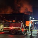 Incendio en Xochimilco.