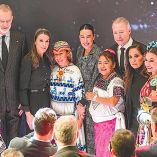 Los reyes Felipe VI y Letizia, durante su visita al pabellón de México en la Fitur.