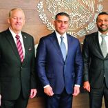 CIUDAD DE MÉXICO, 23ENERO2026.- Ronald Johnson, embajador de Estados Unidos en México, y Omar García Harfuch, secretario de Seguridad y Protección Ciudadana, sostuvieron ayer una reunión con Kash Patel, director del Buró Federal de Investigaciones (Federal Bureau of Investigation – FBI), derivada del mecanismo de entendimiento alcanzado con el Gobierno de los Estados Unidos y los acuerdos de cooperación internacional. FOTO: CORTESÍA SSPC/CUARTOSCURO.COM