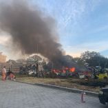 Incendio del deshuesadero en Tlaxcala.