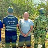 Alfredo “N”, alias El Conejo, de 45 años, fue aprehendido en las inmediaciones del Lago de Tequesquitengo, Morelos.