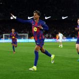 Lamine Yamal marcó el tercer gol del Barcelona.