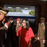 Delcy Rodríguez recibió el respaldo formal de la Fuerza Armada Nacional Bolivariana.