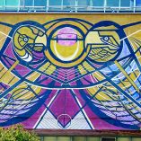 CIUDAD DE MÉXICO, 28ENERO2026.- Concluyó la restauración de la obra "Nuevo símbolo universitario". Fue realizada por David Alfaro Siqueiros en 1953 y se encuentra en la fachada de la Rectoria de la Universidad Autónoma de México que da al oriente de Ciudad Universitaria.FOTO: ROGELIO MORALES /CUARTOSCURO.COM