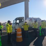 Operativo de revisión de vehículos que transportan materiales peligrosos