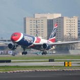 Los Patriots arribaron la tarde de este domingo a la sede del SB LX.