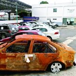 Ciudad de MÈxico a 22 de enero de 2026. Corralon de automoviles ubicado en Tecomit, alcaldia Milpa Alta, donde se resguardan coches decomisados por autoridades de la secretaria de seguridad ciudadana tras su uso en delitos .  Foto: Pavel Jurado Canseco