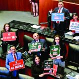 110226 MRA SESION SENADO Ciudad de MÈxico a 11 de Febrero del 2026SESI”N PLENARIA DE LA C¡MARA DE SENADORES.  SAL”N DE SESIONES DE LA C¡MARA DE SENADORES, PEIISTAS, JORNADA DE 40 HORAS DE TRABAJO .FOTO MATEO REYES ARELLANO