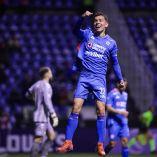 Jorge Rodarte celebrando el cuarto gol frente al Vancuver.