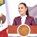 Claudia Shienbaum, presidenta de México, durante su mañanera del 12 de febrero de 2026.