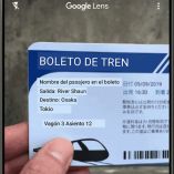 Google Lens traduce textos en tiempo real