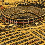 Bosquejo del estadio Azteca.