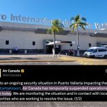 Suspendieron todos los vuelos internacionales al Aeropuerto Internacional de Puerto Vallarta.