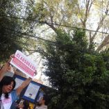 Manifestación por árbol Eugenio en la Del Valle.