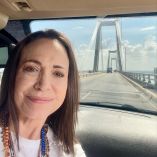 La líder opositora venezolana María Corina Machado