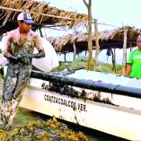 Pescadores denuncian una grave afectación a su actividad, debido al derrame.