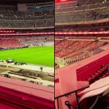 Estadio Azteca con nueva iluminación led