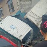 Camión accidentado en Naucalpan