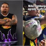 Niño Hamburguesa propinó varios codazos a un aficionado del América.