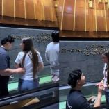 Pide matrimonio al pie de la Virgen de Guadalupe