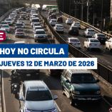 Los vehículos registrados en Estado de México, Hidalgo, Morelos, Puebla y Tlaxcala podrán circular bajo las mismas restricciones que los de la CDMX