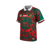 Un nuevo relanzamiento de ABA Sport con la playera roja con verde que solo se utilizó una vez por parte de la Selección Mexicana