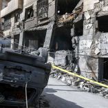 Daños en Beirut, Líbano, tras un bombardeo israelí.