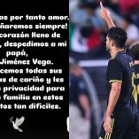 Raúl Jiménez con emotivo mensaje para su papá