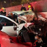 Accidente en calzada Ignacio Zaragoza.