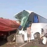 Choque en la autopista Isla–Acayucan