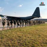 Un contingente de 100 elementos de la Brigada de Fusileros Paracaidistas arribó a Ciudad Juárez