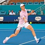Jannik Sinner, en su debut en el Miami Open 2026.