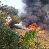 Un avión de transporte militar Hércules C-130 de la Fuerza Aeroespacial Colombiana sufrió un accidente